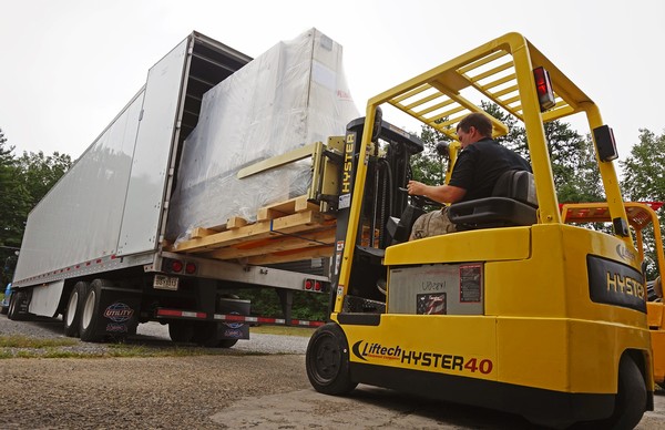 Pulling the bottling line off the truck